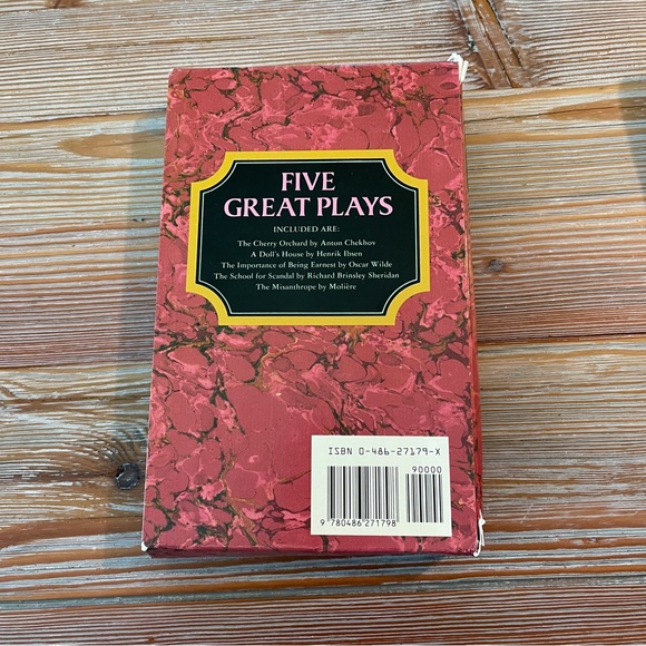 Five Great Plays : Plays by Chekhov, Ibsen, Wilde, Sheridan and Moliere. 1991 - Picture 2 of 4